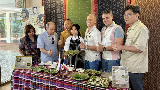 На презентации тайских блюд в Wellness Center at Kosa Hotel На презентации тайских блюд в Wellness Center at Kosa Hotel