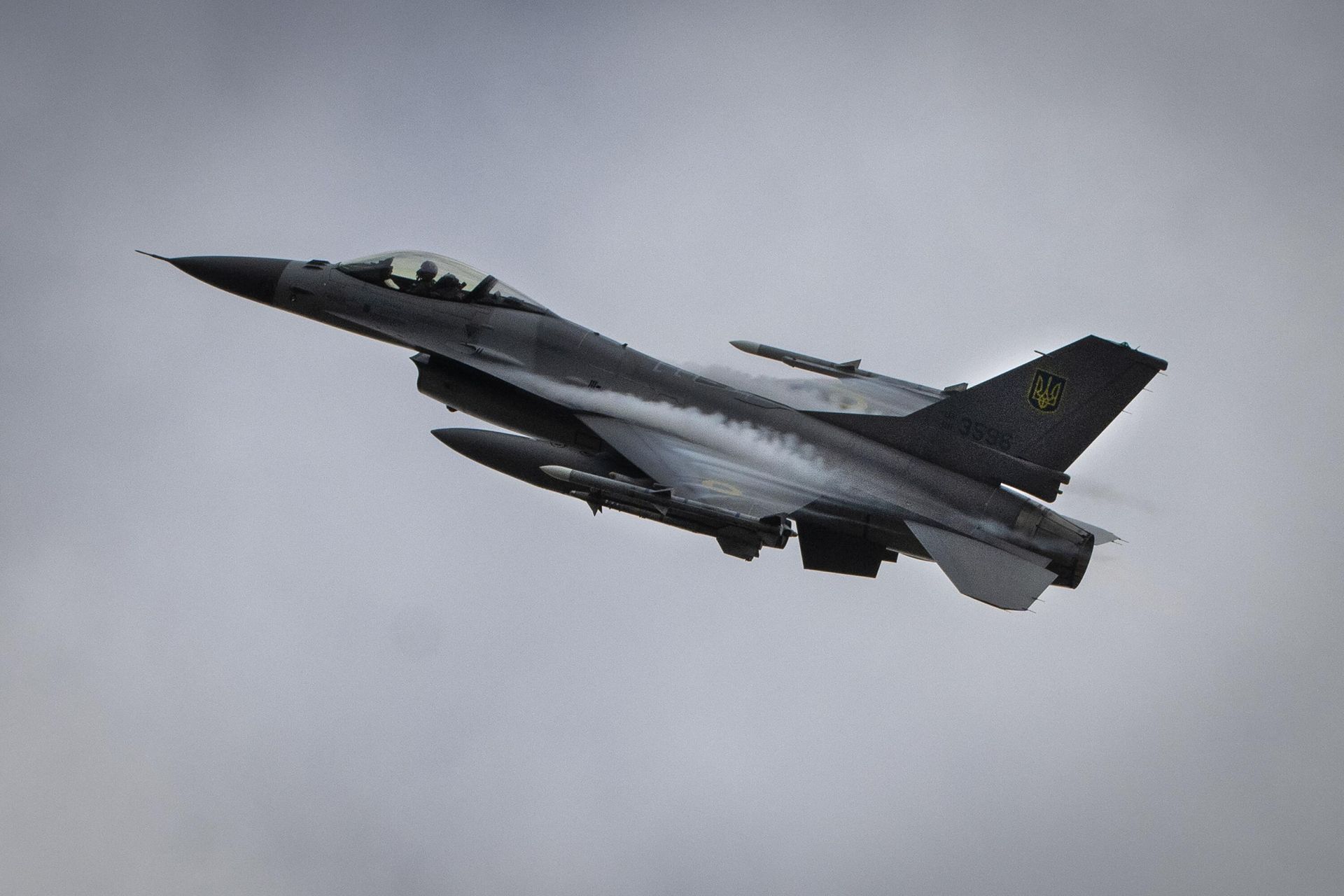 Истребитель F-16 ВВС Украины Истребитель F-16 ВВС Украины - РИА Новости, 1920, 27.09.2024