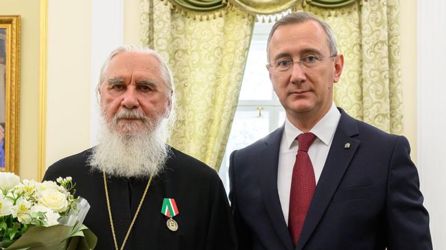Шапша поздравил митрополита Калужского и Боровского Климента с юбилеем