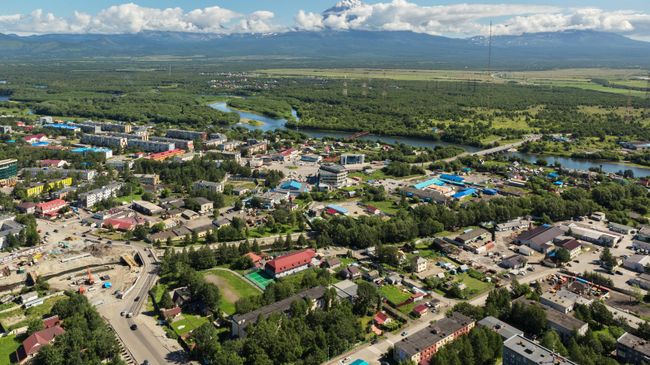 Город Елизово на Камчатке