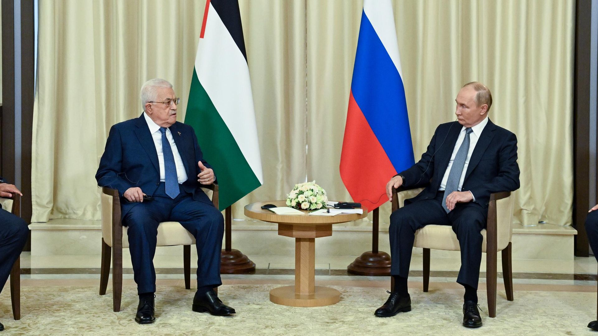 Президент Владимир Путин и президент Палестины Махмуд Аббас во время встречи Президент Владимир Путин и президент Палестины Махмуд Аббас во время встречи - РИА Новости, 1920, 13.08.2024