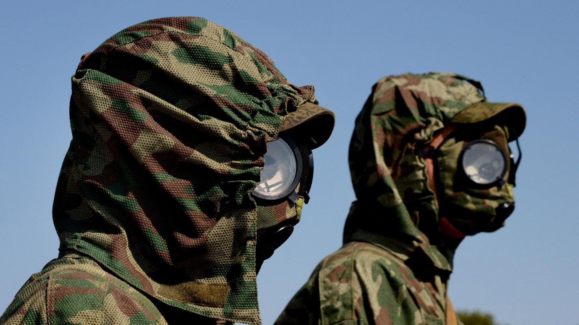 Военнослужащие специальных войск радиационной, химической и биологической защиты Вооруженных сил Российской Федерации Военнослужащие специальных войск радиационной, химической и биологической защиты Вооруженных сил Российской Федерации - РИА Новости, 1920, 07.10.2024