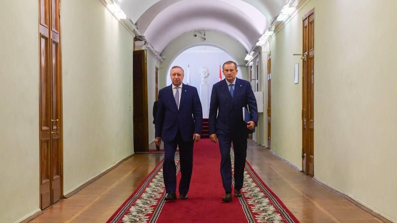 Губернаторы Ленинградской области Александр Дрозденко и Санкт-Петербурга Александр Беглов обсудили совместные экологические проекты - РИА Новости, 1920, 21.08.2024