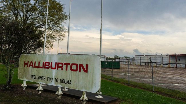 Объект американской нефтесервисной компании Halliburton в штате Луизиана