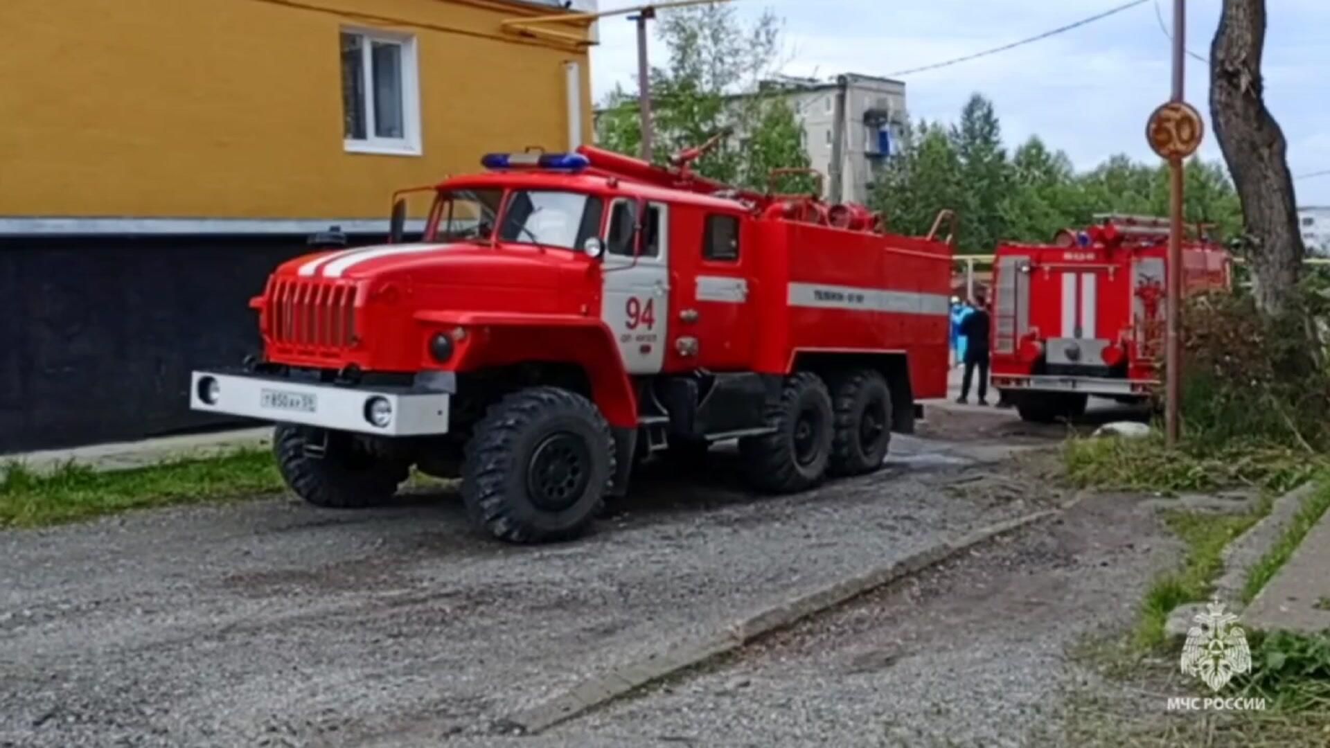 Кадры с места взрыва в жилом доме Кадры с места взрыва в жилом доме - РИА Новости, 1920, 22.08.2024