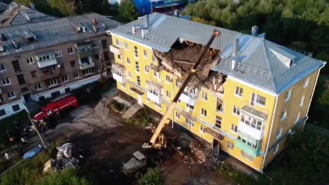 Жилой дом в Кизеле, пострадавший в результате взрыва бытового газа Жилой дом в Кизеле, пострадавший в результате взрыва бытового газа - РИА Новости, 1920, 23.08.2024