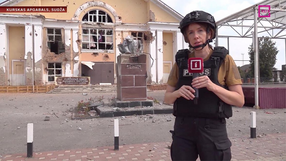 Кадр репортажа сотрудников латвийского телеканала Latvian Television*, внесенного в перечень СМИ, в отношении которых введены меры по ограничению вещания и доступа в интернете в РФ, с территории Курской области Кадр репортажа сотрудников латвийского телеканала Latvian Television*, внесенного в перечень СМИ, в отношении которых введены меры по ограничению вещания и доступа в интернете в РФ, с территории Курской области - РИА Новости, 1920, 28.08.2024