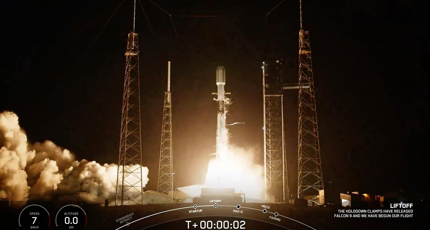 Старт ракеты-носителя Falcon 9 Старт ракеты-носителя Falcon 9 - РИА Новости, 1920, 05.09.2024