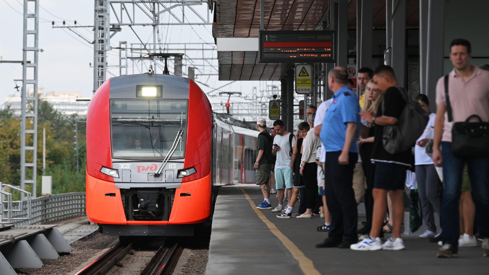 Запуск первого беспилотного поезда Ласточка на МЦК Запуск первого беспилотного поезда Ласточка на МЦК - РИА Новости, 1920, 07.09.2024