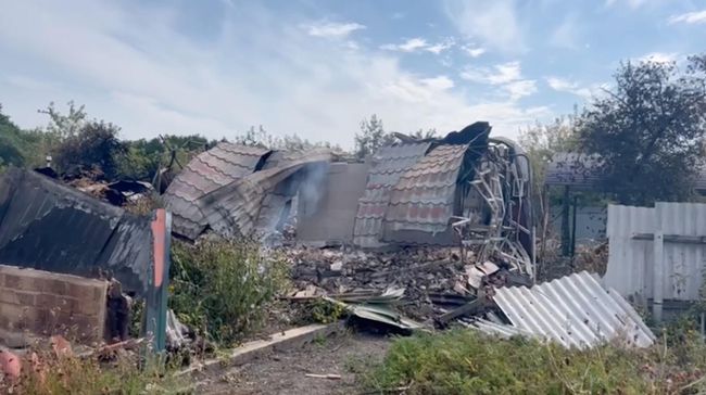 Последствия украинских обстрелов в Курской области