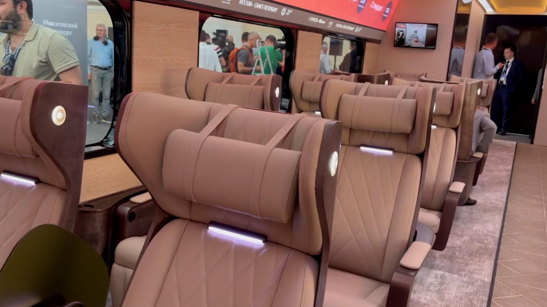 Вагон российского высокоскоростного поезда Белый кречет Вагон российского высокоскоростного поезда Белый кречет - РИА Новости, 1920, 30.08.2024
