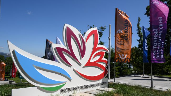 Эмблема ВЭФ в кампусе ДВФУ Эмблема ВЭФ в кампусе ДВФУ