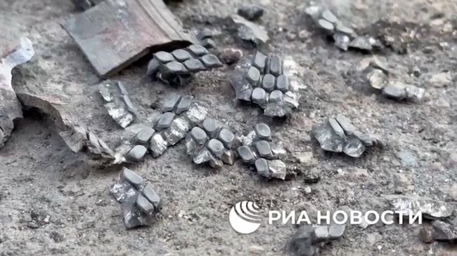 Последствия обстрела со стороны ВСУ Горловки кассетными боеприпасами