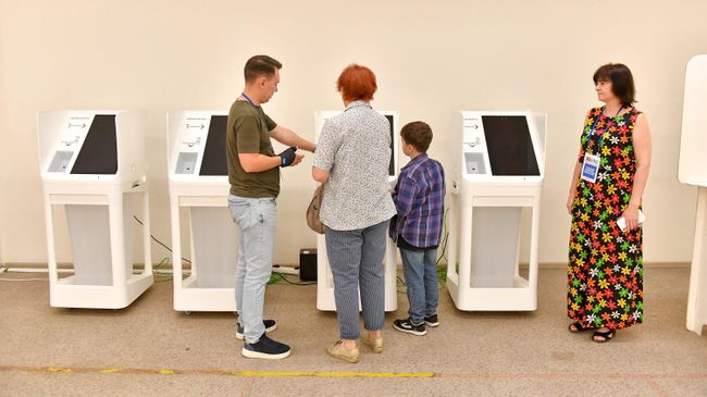 Голосование на участке №2974 на выборах депутатов Мосгордумы