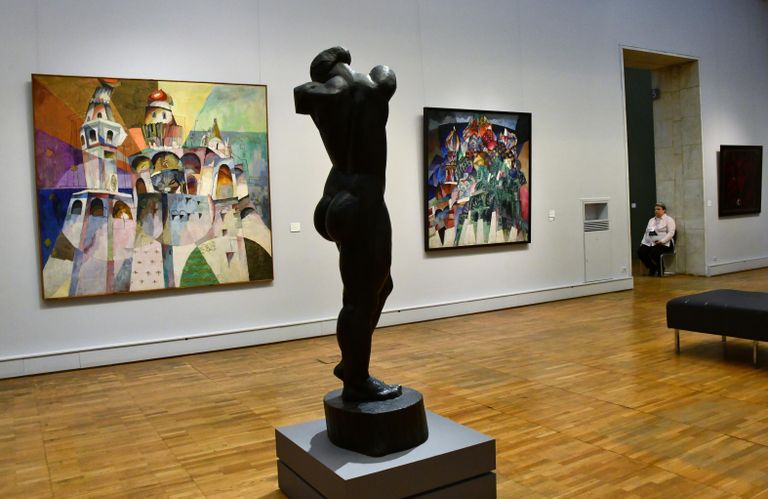 Зал русского авангарда в Новой Третьяковке в Москве Зал русского авангарда в Новой Третьяковке в Москве