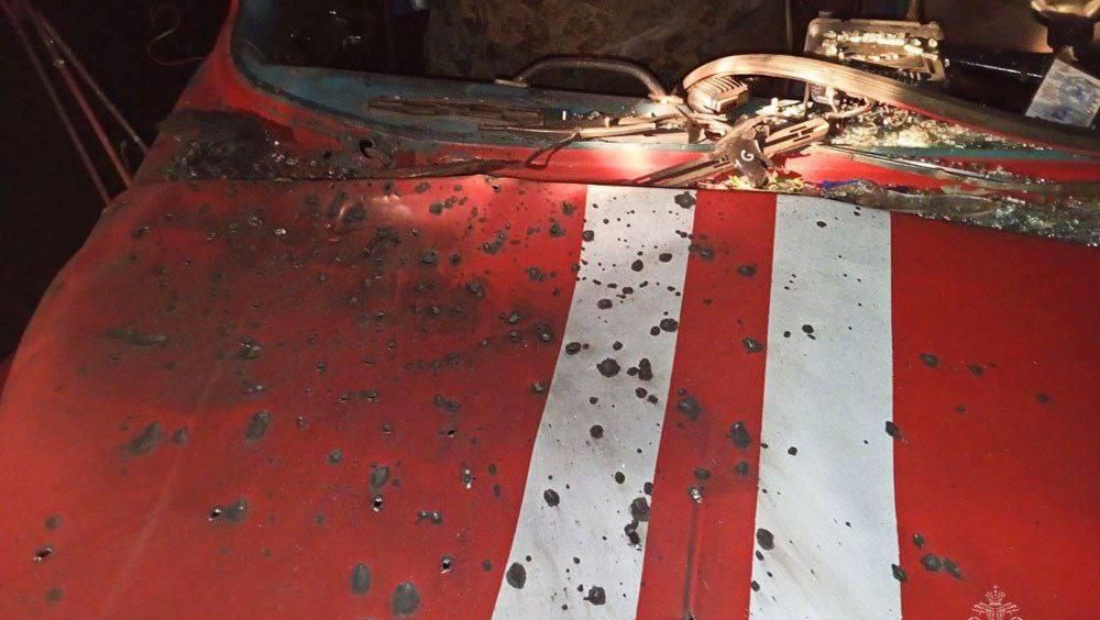 Пожарная машина, поврежденная в результате обстрела со стороны ВСУ Пожарная машина, поврежденная в результате обстрела со стороны ВСУ - РИА Новости, 1920, 02.04.2026