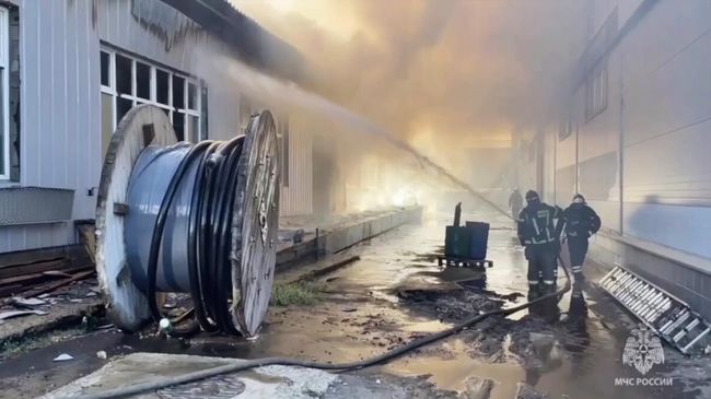 Пожар в Подольске Пожар в Подольске