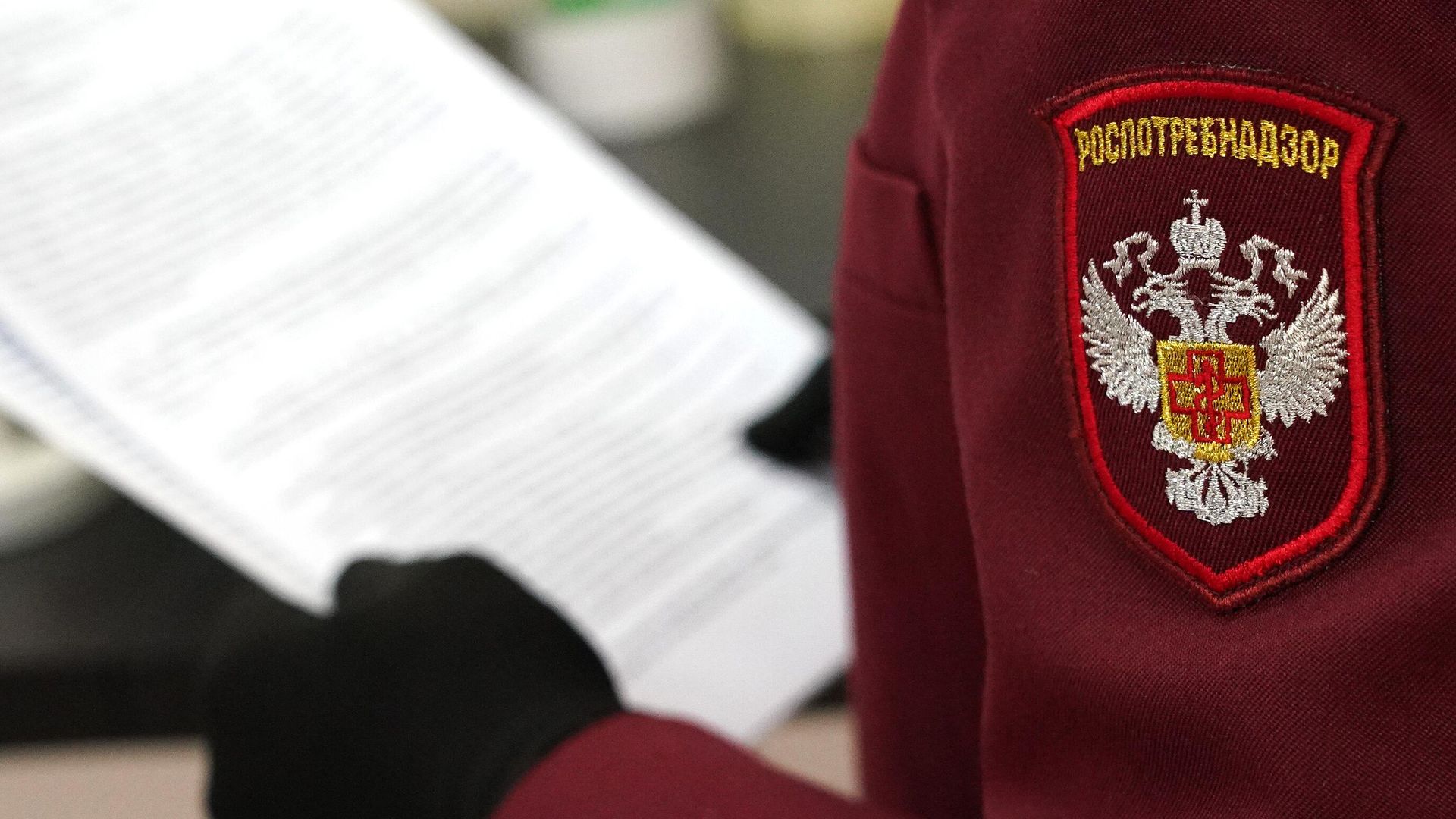 Шеврон на форме сотрудника Роспотребнадзора Шеврон на форме сотрудника Роспотребнадзора - РИА Новости, 1920, 24.11.2025
