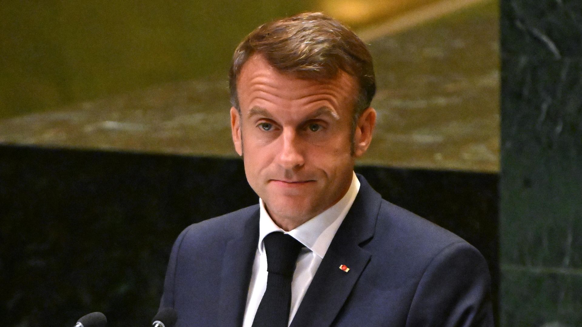 Президент Франции Эммануэль Макрон выступает на 79-й сессии Генеральной Ассамблеи ООН в Нью-Йорке Президент Франции Эммануэль Макрон выступает на 79-й сессии Генеральной Ассамблеи ООН в Нью-Йорке - РИА Новости, 1920, 07.01.2025