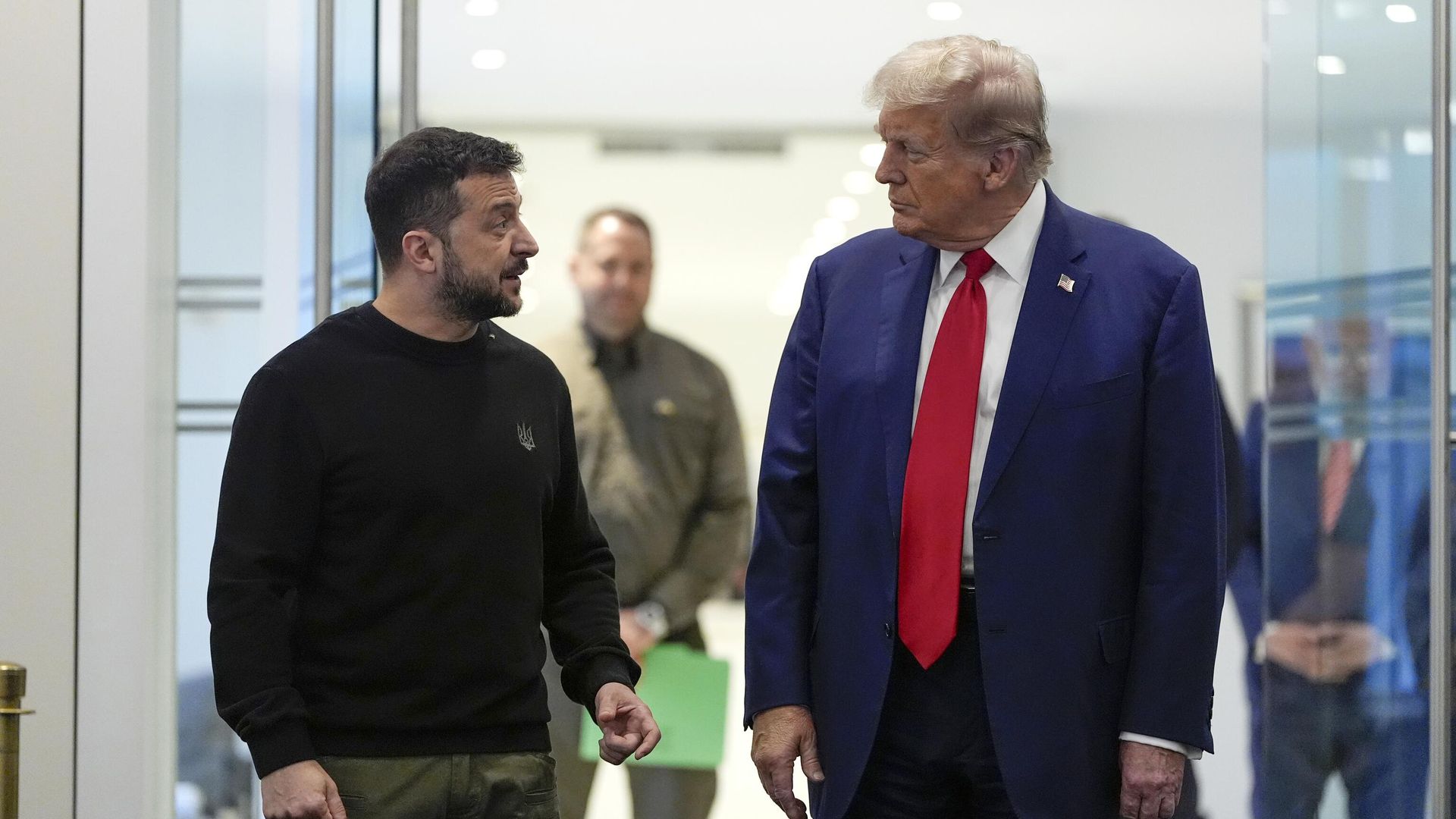 Владимир Зеленский и Дональд Трамп Владимир Зеленский и Дональд Трамп - РИА Новости, 1920, 19.02.2025