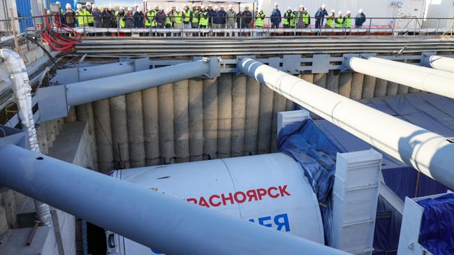 Второй тоннелепроходческий комплекс для метро запустили в Красноярске
