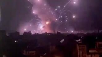 Удар по штаб-квартире разведки ливанского движения Хезболлах в Бейруте. Кадр видео Удар по штаб-квартире разведки ливанского движения Хезболлах в Бейруте. Кадр видео - РИА Новости, 1920, 07.10.2024
