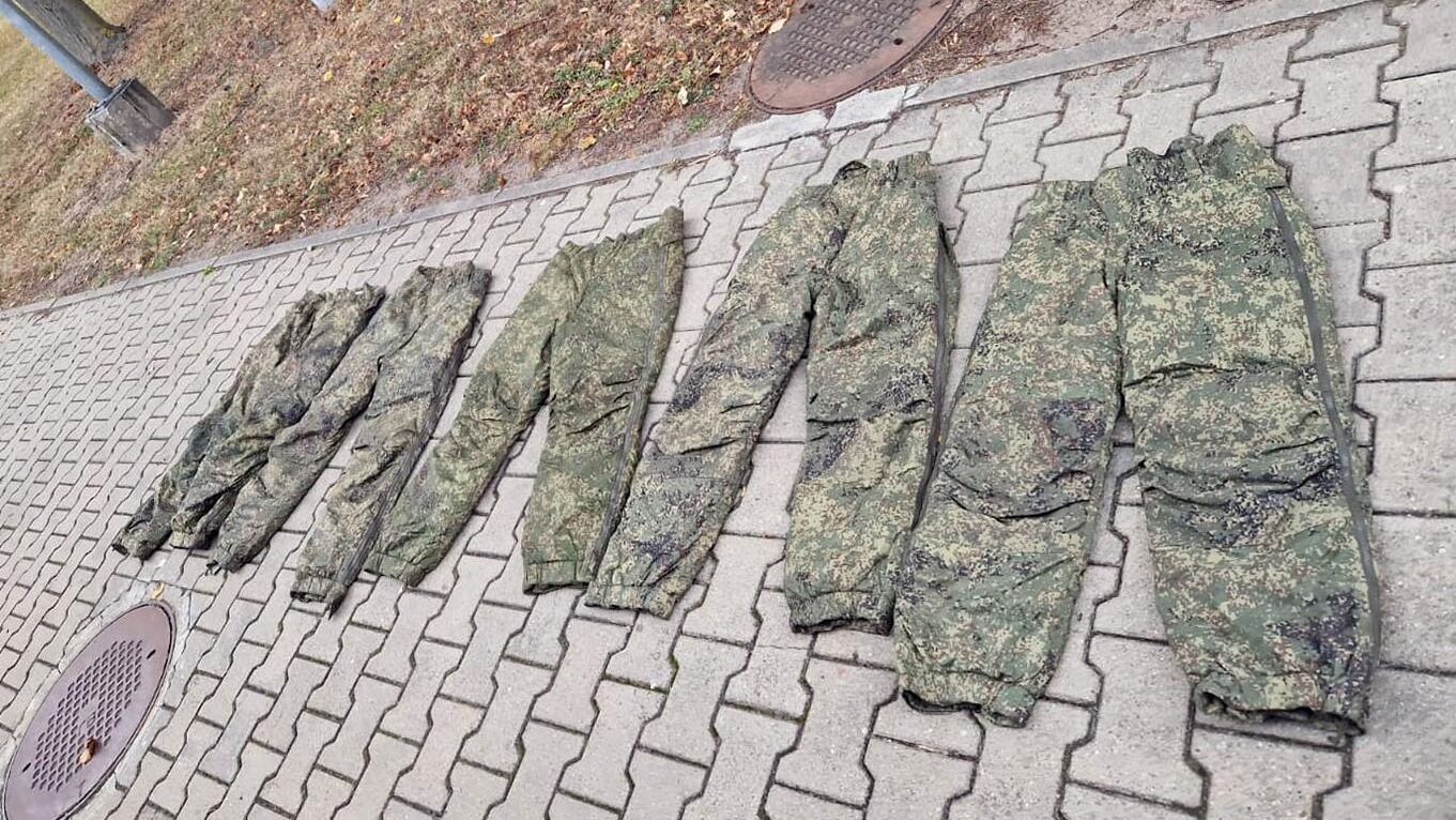 Конфискованные камуфляжные штаны Конфискованные камуфляжные штаны - РИА Новости, 1920, 07.10.2024