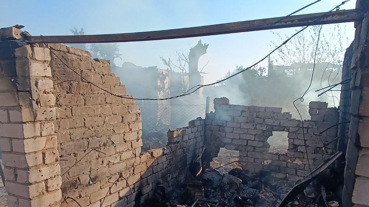 Последствия обстрела поселка Днепряны в Херсонской области Последствия обстрела поселка Днепряны в Херсонской области - РИА Новости, 1920, 31.03.2025
