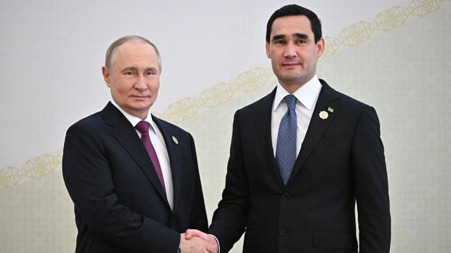 Владимир Путин и Сердар Бердымухамедов