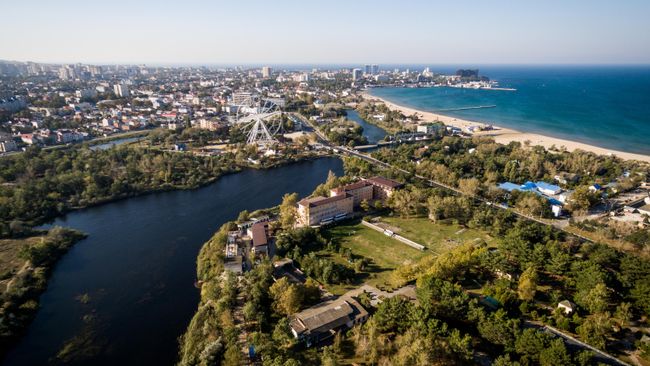 Вид на город Анапа