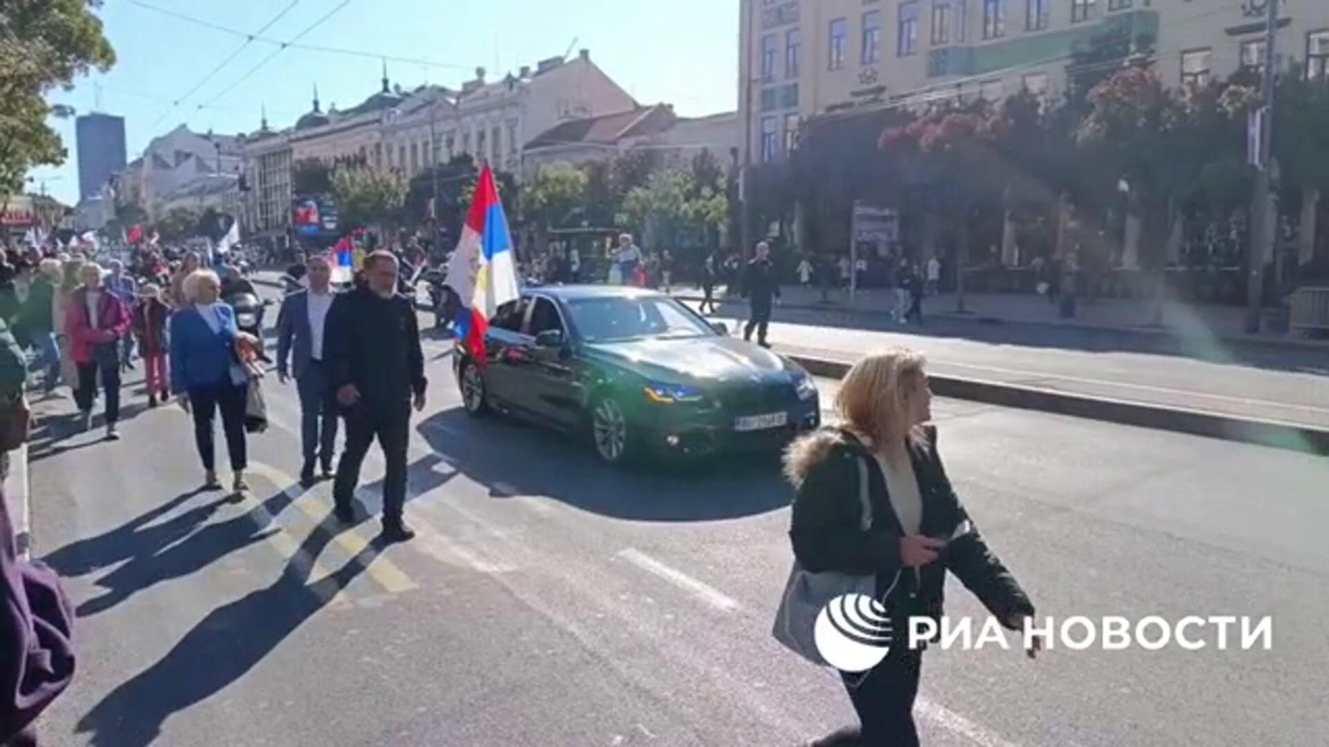 Шествие Бессмертного полка в 80-летнюю годовщину освобождения Белграда Шествие Бессмертного полка в 80-летнюю годовщину освобождения Белграда - РИА Новости, 1920, 20.10.2024