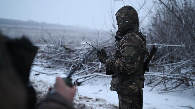 Военнослужащий Вооруженных сил России в зоне СВО 