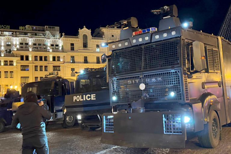 Акция протеста оппозиции в Тбилиси