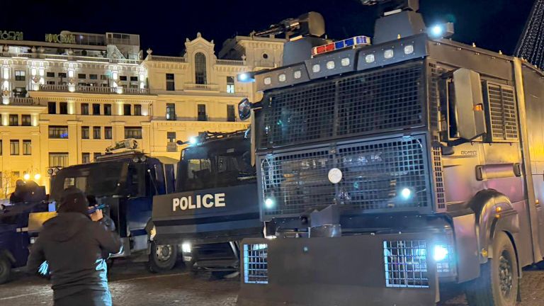 Акция протеста оппозиции в Тбилиси Акция протеста оппозиции в Тбилиси