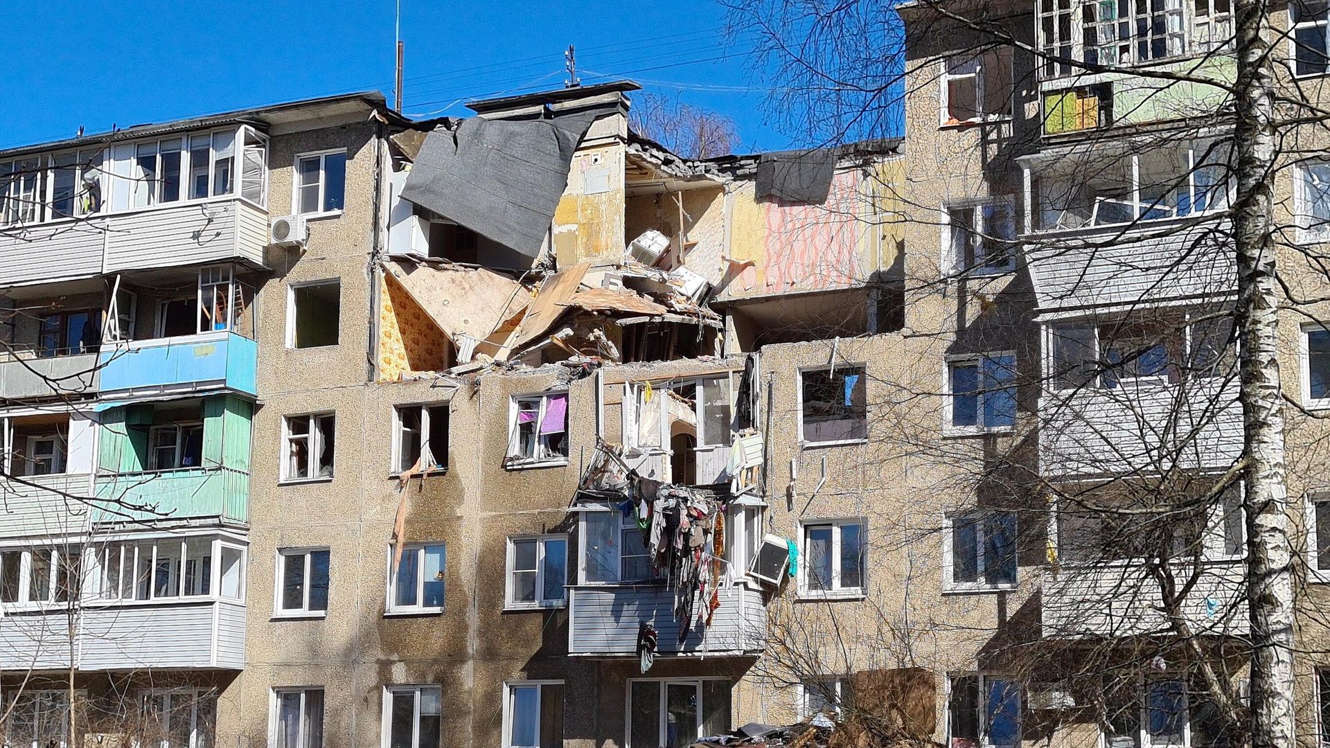 Последствия взрыва бытового газа в Ступино Последствия взрыва бытового газа в Ступино - РИА Новости, 1920, 09.09.2025