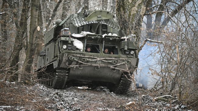 Боевое дежурство ЗРК Тор-М1 в зоне СВО