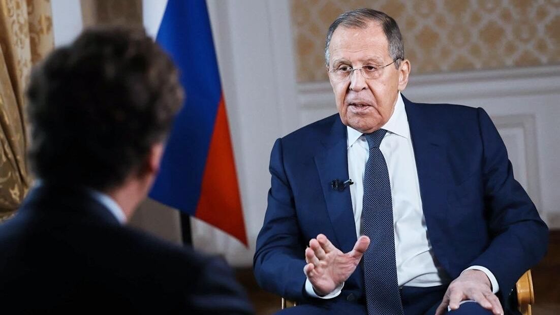 Министр иностранных дел РФ Сергей Лавров дает интервью американскому журналисту Такеру Карлсону - РИА Новости, 1920, 08.12.2024