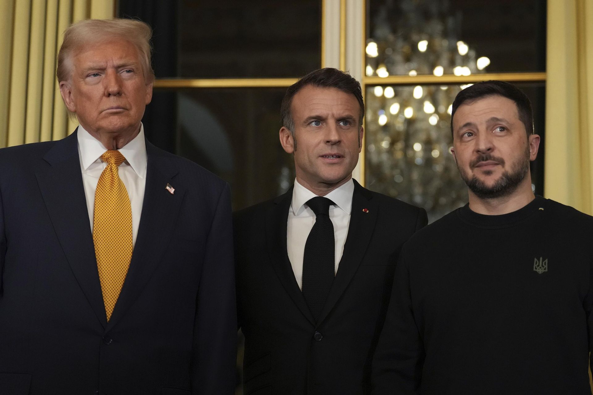 Дональд Трамп, Эммануэль Макрон и Владимир Зеленский во время встречи в Париже, Франция Дональд Трамп, Эммануэль Макрон и Владимир Зеленский во время встречи в Париже, Франция - РИА Новости, 1920, 11.12.2024