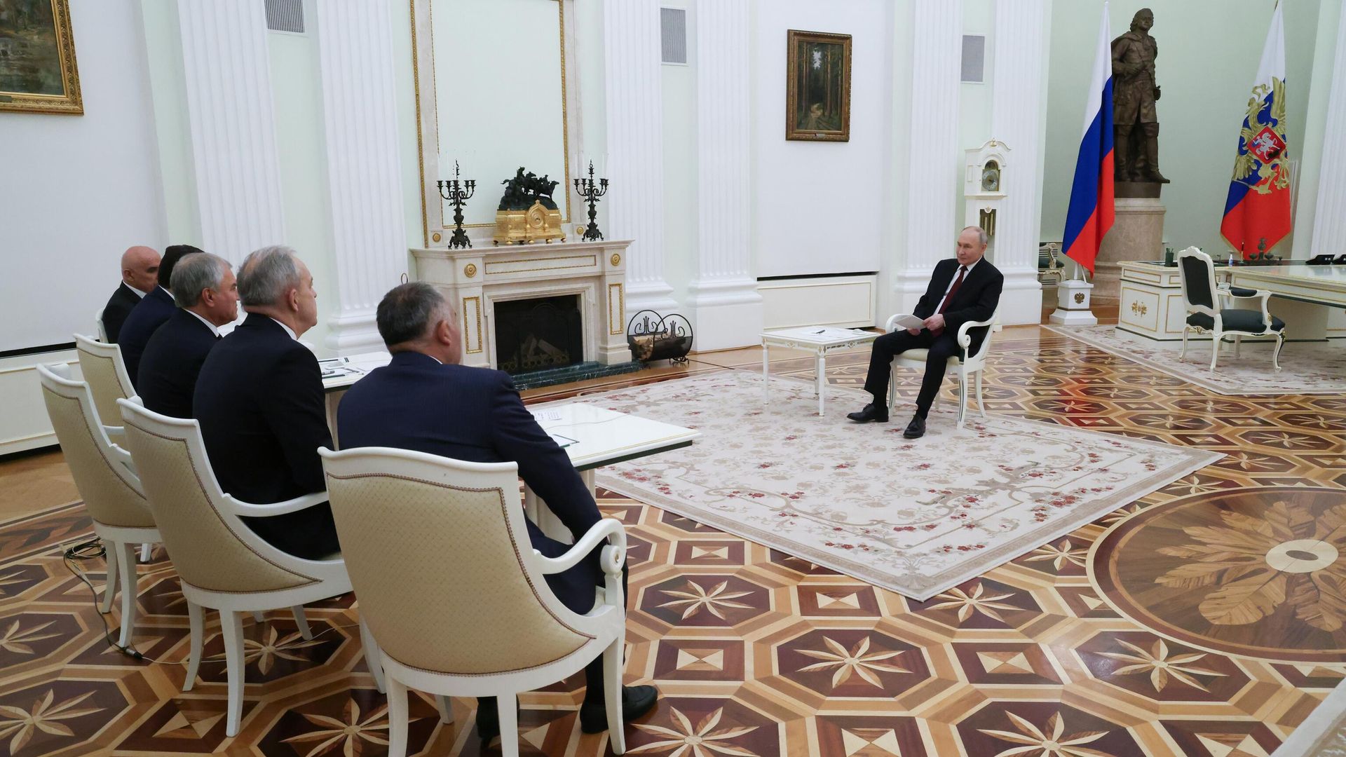 Президент России Владимир Путин проводит встречу с председателями парламентов государств – членов ОДКБ Президент России Владимир Путин проводит встречу с председателями парламентов государств – членов ОДКБ - РИА Новости, 1920, 09.12.2024