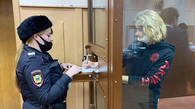 Ольга Миримская в зале суда