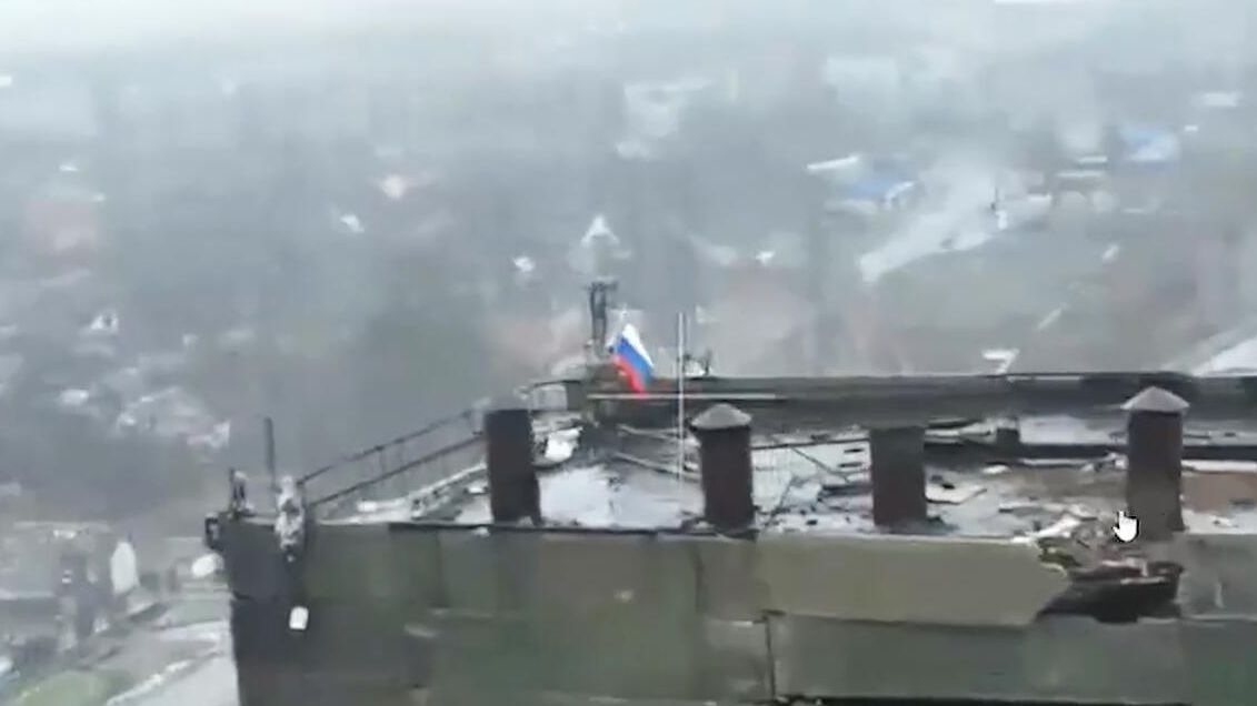 Российский флаг над элеватором в Курахово Российский флаг над элеватором в Курахово - РИА Новости, 1920, 09.01.2025
