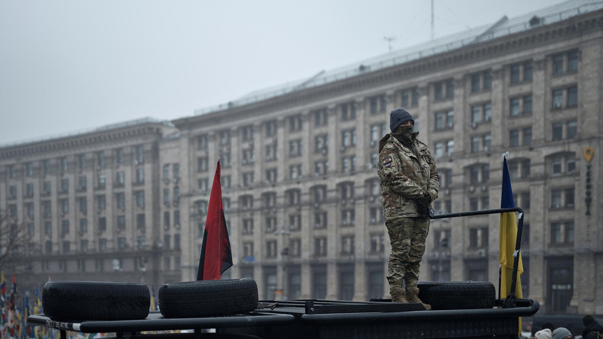 Военнослужащая во время траурной церемонии в Киеве Военнослужащая во время траурной церемонии в Киеве - РИА Новости, 1920, 11.12.2024