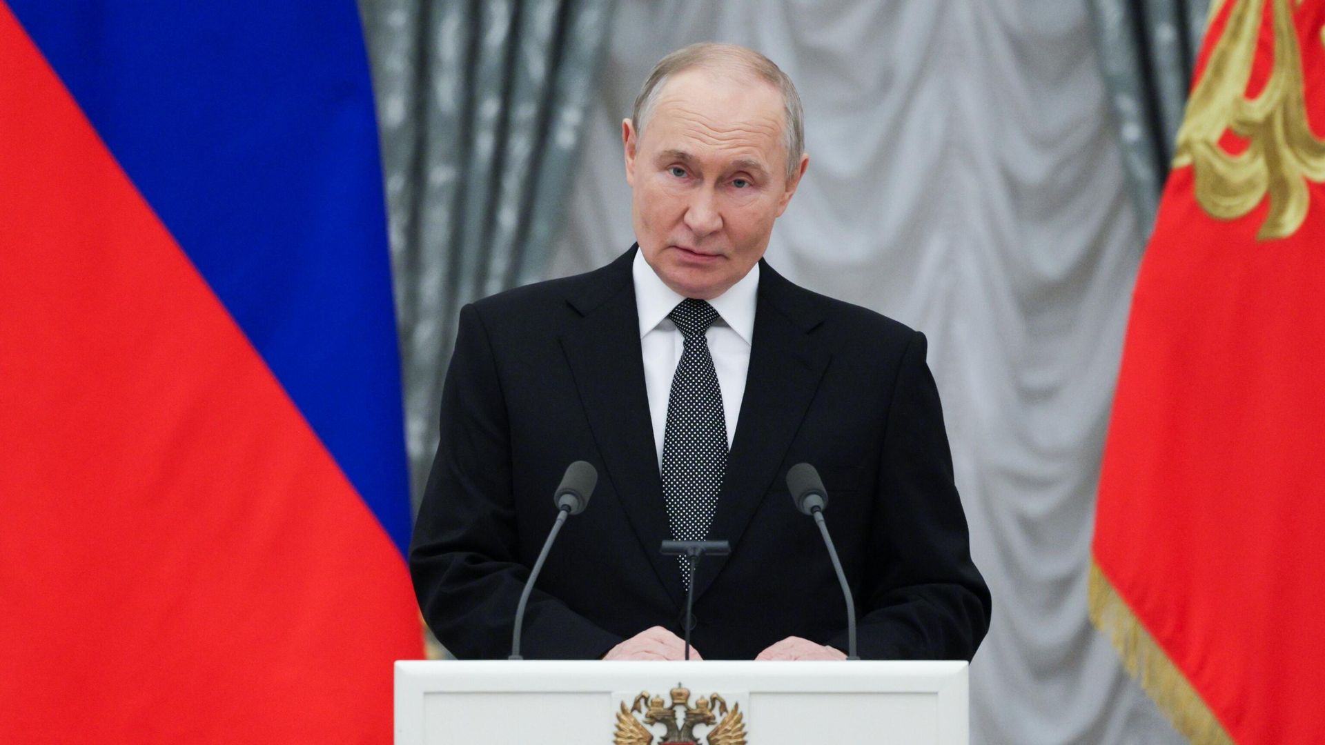 Президент РФ Владимир Путин выступает на церемонии вручения государственных наград выдающимся россиянам Президент РФ Владимир Путин выступает на церемонии вручения государственных наград выдающимся россиянам - РИА Новости, 1920, 12.12.2024