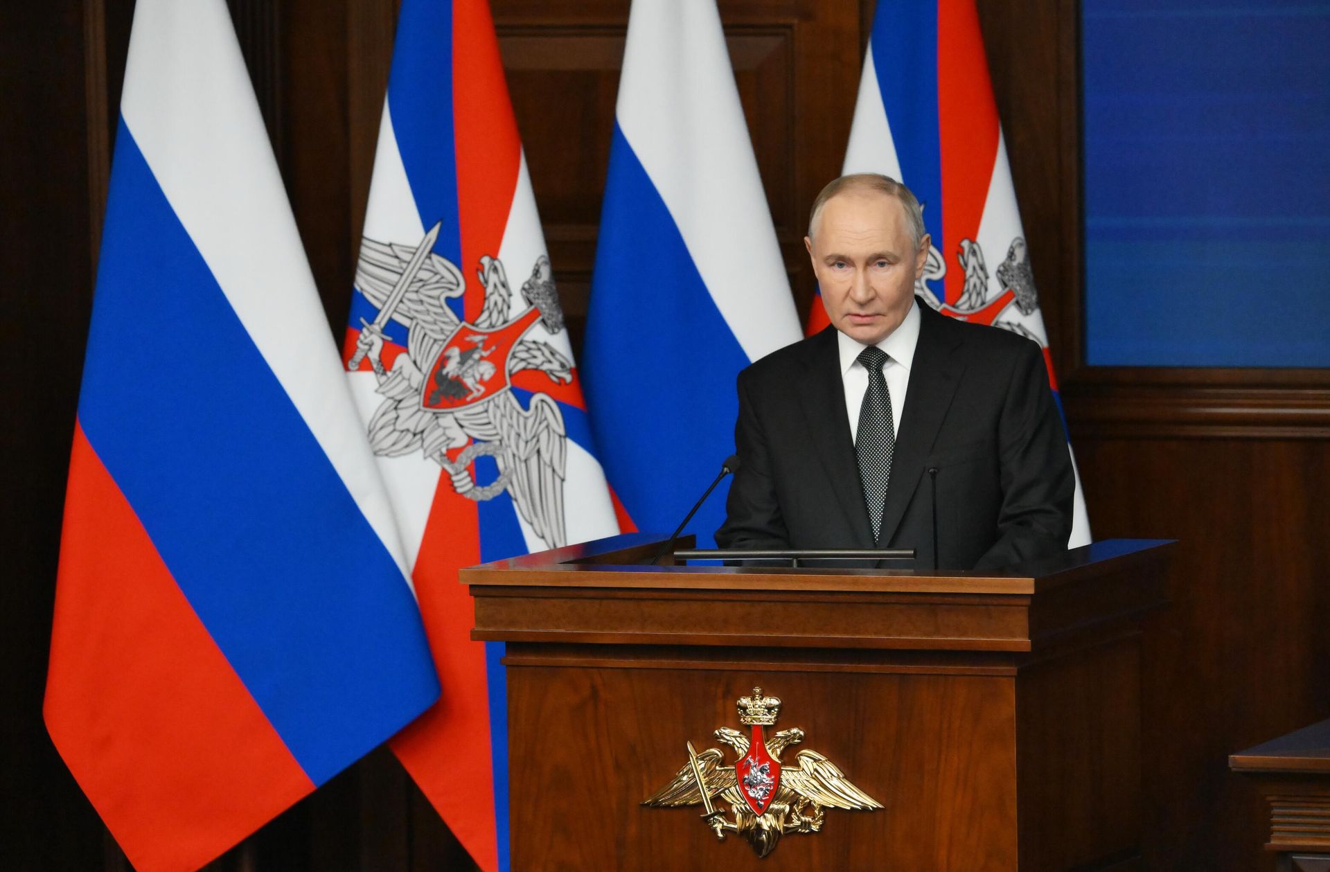Президент Владимир Путин выступает на коллегии Министерства обороны России Президент Владимир Путин выступает на коллегии Министерства обороны России - РИА Новости, 1920, 18.12.2024