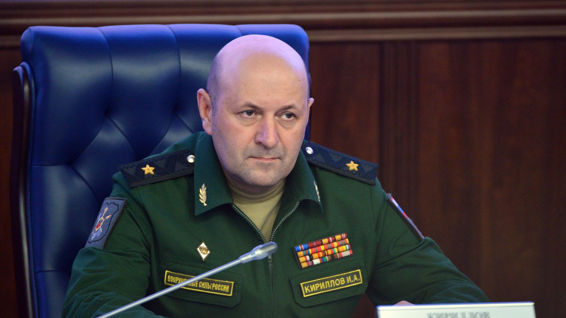 Начальник войск радиационной, химической и биологической защиты ВС России, генерал-лейтенант Игорь Кириллов Начальник войск радиационной, химической и биологической защиты ВС России, генерал-лейтенант Игорь Кириллов - РИА Новости, 1920