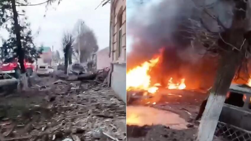 Последствия обстрела со стороны ВСУ Рыльска в Курской области Последствия обстрела со стороны ВСУ Рыльска в Курской области - РИА Новости, 1920, 21.12.2024