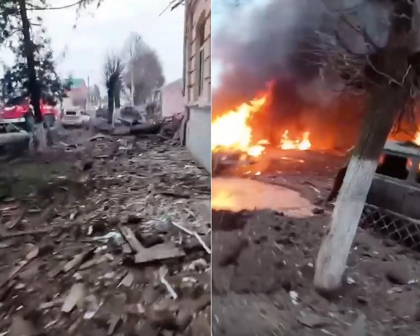 Последствия обстрела со стороны ВСУ Рыльска в Курской области Последствия обстрела со стороны ВСУ Рыльска в Курской области - РИА Новости, 1920, 20.12.2024