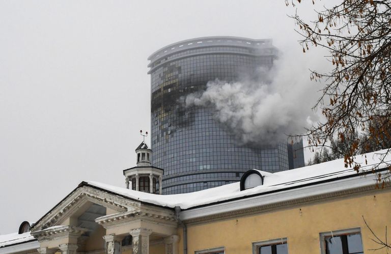 Многоэтажный ЖК Лазурные небеса в Казани, пострадавший при атаке БПЛА Многоэтажный ЖК Лазурные небеса в Казани, пострадавший при атаке БПЛА