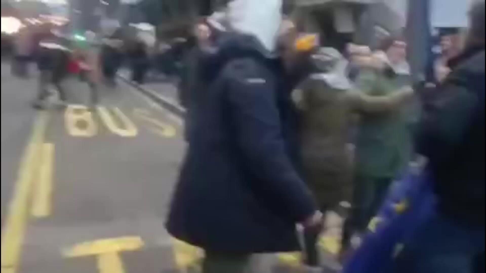 Потасовка на акции протеста в Белграде Потасовка на акции протеста в Белграде - РИА Новости, 1920, 23.12.2024