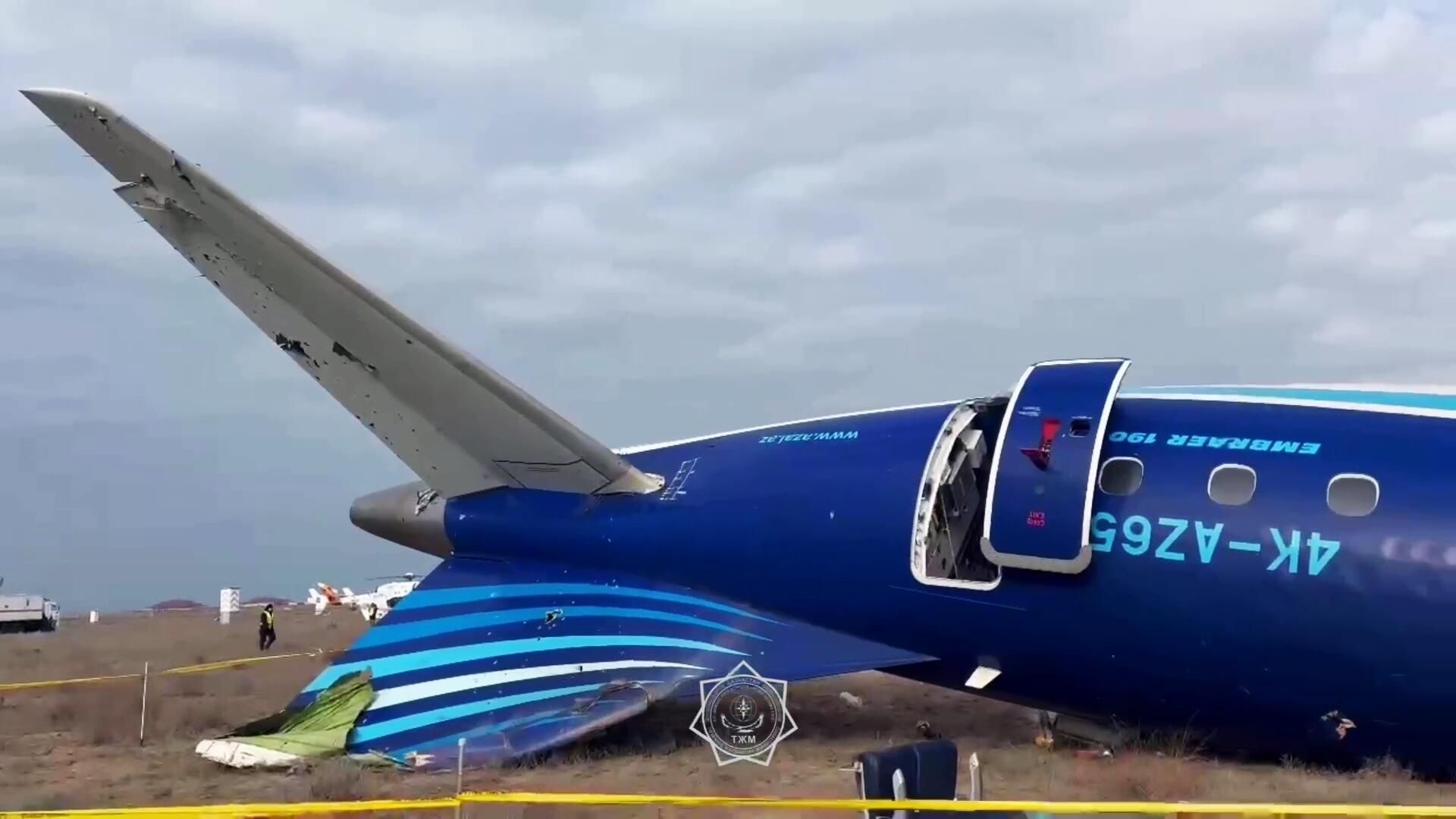 Место крушения самолёта Azerbaijan Airlines в казахстанском Актау Место крушения самолёта Azerbaijan Airlines в казахстанском Актау - РИА Новости, 1920, 28.12.2024